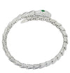 Bvlgari Serpenti Diamond &amp; Emerald Bracelet -V46327 - vividdiamonds