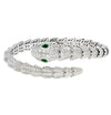 Bvlgari Serpenti Diamond &amp; Emerald Bracelet -V46327 - vividdiamonds