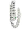 Bvlgari Serpenti Diamond &amp; Emerald Bracelet -V46327 - vividdiamonds