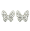 Van Cleef &amp; Arpels Two Butterfly Diamond Earrings -V46376 - vividdiamonds