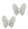 Van Cleef &amp; Arpels Two Butterfly Diamond Earrings -V46376 - vividdiamonds