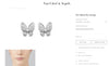 Van Cleef &amp; Arpels Two Butterfly Diamond Earrings -V46376 - vividdiamonds