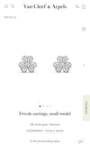 Van Cleef &amp; Arpels Frivole Diamond Earrings -V46468