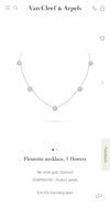 Van Cleef &amp; Arpels Fleurette 5 Station Diamond motif-V46469