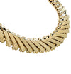 German Modernist 18 Karat Yellow Gold Wide Choker Necklace -V46495 - vividdiamonds