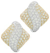 18 Karat Two Tone 11.60 Carat Diamond Earrings -V46498 - vividdiamonds