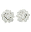 10 Carat Diamond Pave Flower Earrings -V46506