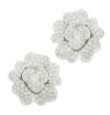 10 Carat Diamond Pave Flower Earrings -V46506