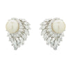 5.40 Carat Diamond and Pearl Ear Clip Earrings -V46507