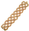 Tiffany &amp; Co., Jean Schlumberger &#39;Daisy&#39; 18 Karat Yellow Gold &amp; Diamond Bracelet -V46597 - vividdiamonds