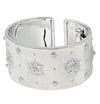 Buccellati Italy White Gold and Diamond Wide Cuff Bangle -V46610 - vividdiamonds