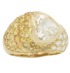 Andre Vassort 2.50 Carat Heart Shape Diamond Bombe Ring -V46624 - vividdiamonds