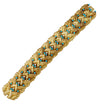 Italian Yellow Gold, Turquoise and Diamond Bracelet -V46627