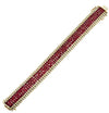 38 Carat Burma Ruby &amp; Diamond Mystery Set Bracelet -V46700 - vividdiamonds