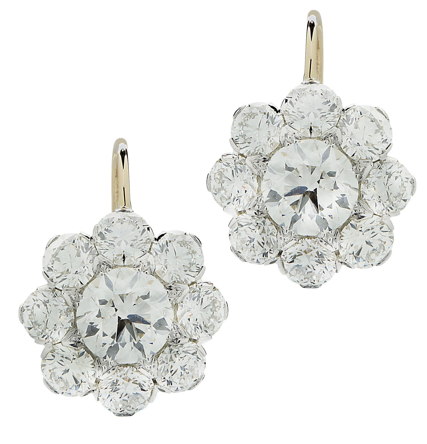 Vivid Diamonds GIA Certified 7.87 Carat Round Brilliant Cut Diamond Earrings -V46803