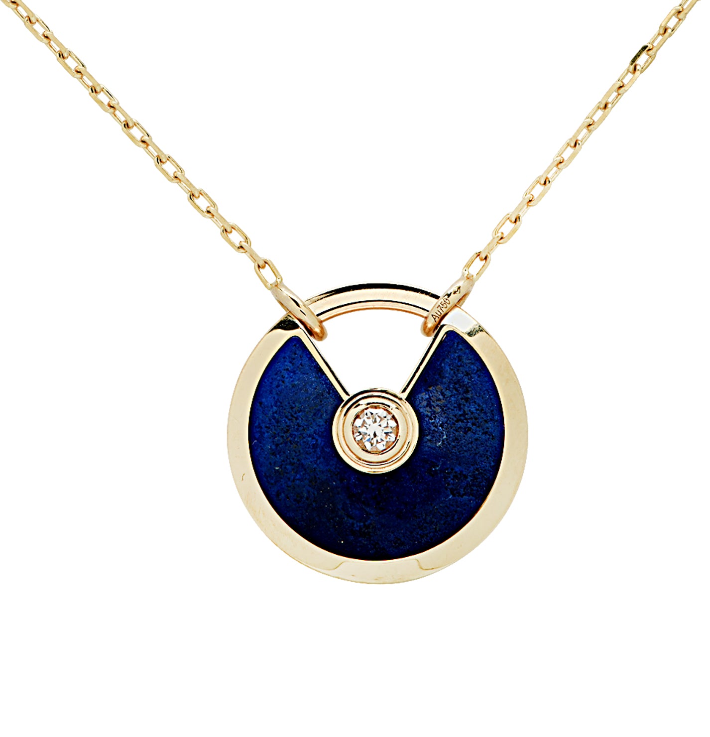 Amulette De Cartier Diamond & Lapis Necklace, Small Model