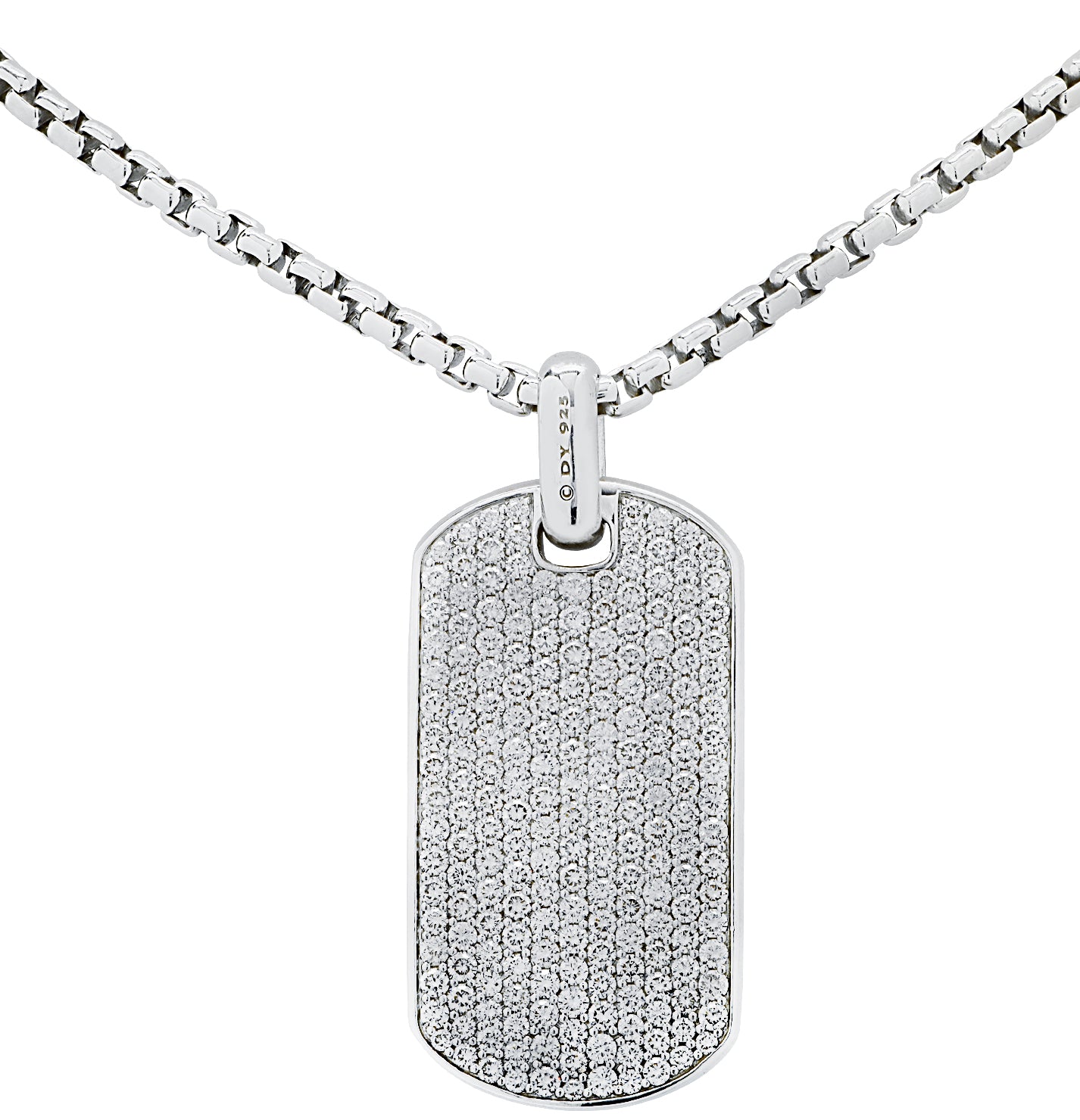 David Yurman 5.67 Carat Diamond Chevron Tag -V47112