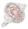 Vivid Diamonds GIA Certified 3.02 Carat Pink Diamond Ring -V47216