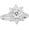 Vivid Diamonds 2.24 Carat Diamond Cluster Flower Ring -V47230 - vividdiamonds