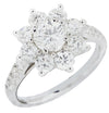 Vivid Diamonds 2.24 Carat Diamond Cluster Flower Ring -V47230 - vividdiamonds