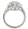 Vivid Diamonds 2.24 Carat Diamond Cluster Flower Ring -V47230 - vividdiamonds