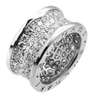 Bvlgari BZero Diamond Ring – 2.24ct Round Brilliant Diamonds in 18K White Gold – V47504 Vivid Diamonds