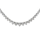 Elegant diamond necklace V48490 by Vivid Diamonds, showcasing a shimmering array of round brilliant cut diamonds in a luxurious design.