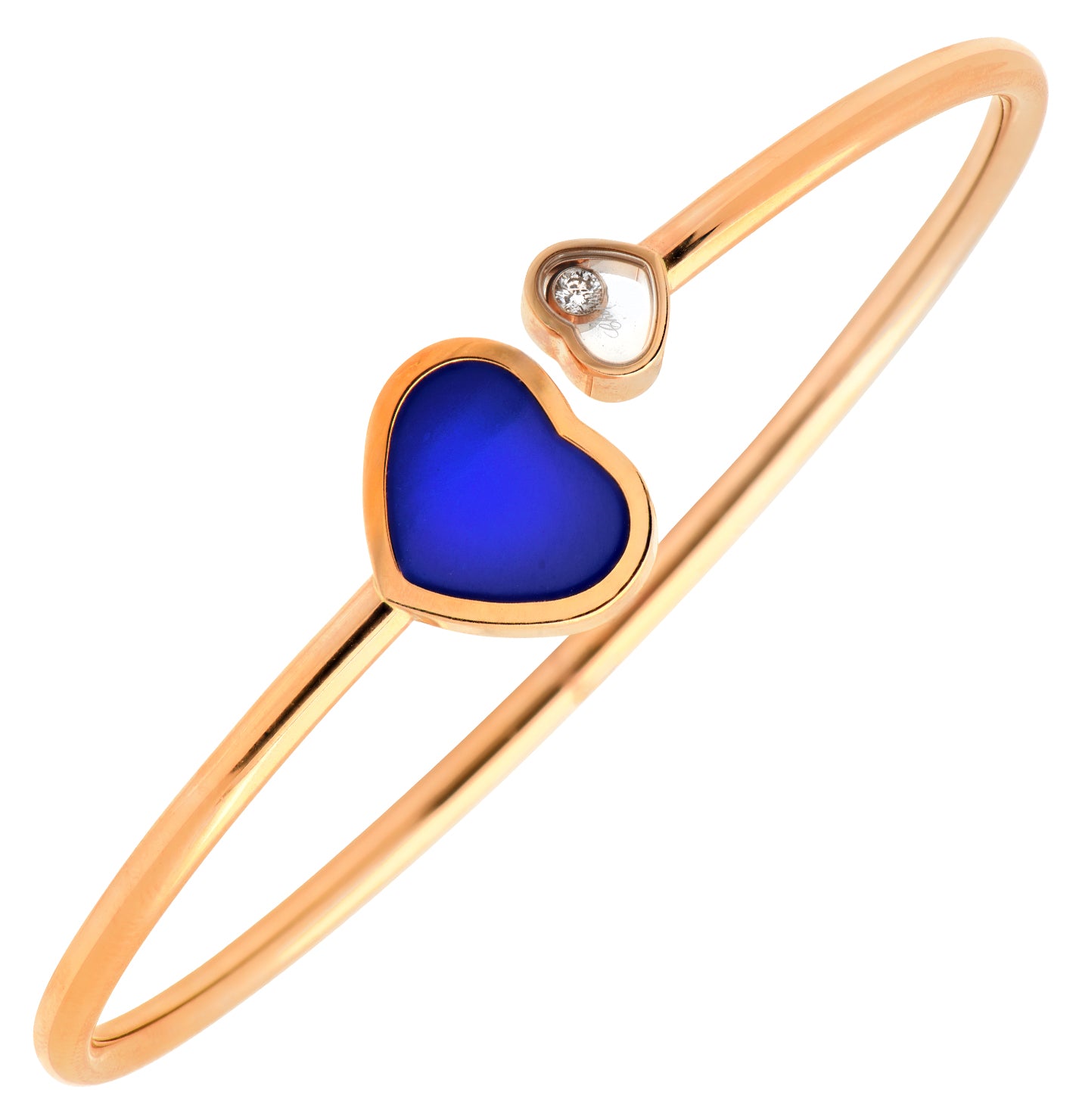 Chopard Happy Hearts Bracelet in 18K Rose Gold with Lapis Lazuli – V49091