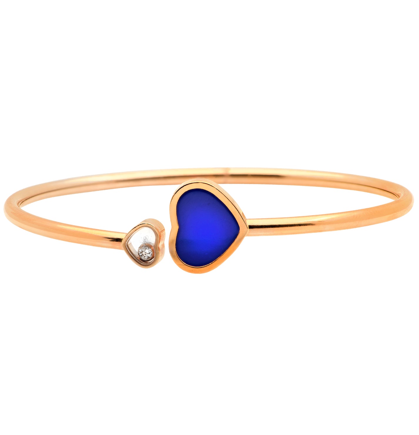 Chopard Happy Hearts Bracelet in 18K Rose Gold with Lapis Lazuli – V49091