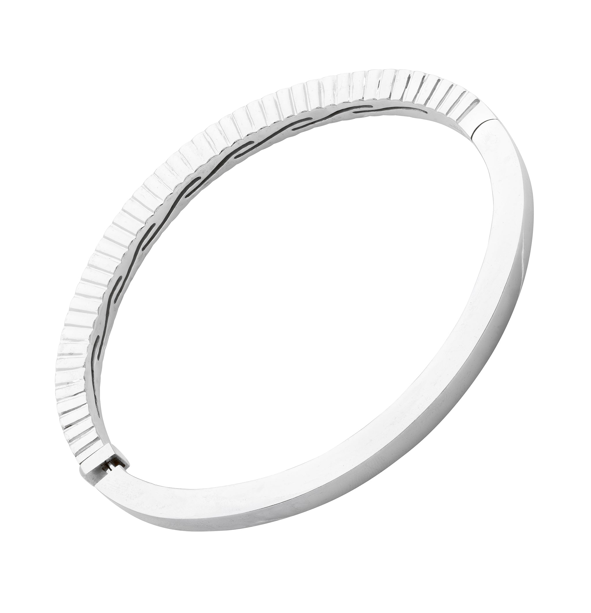 18k White Gold and Diamond Bangle - V49400 Vivid Diamonds