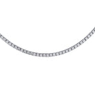 Exquisite 12ct Diamond Necklace in 18k White Gold by Vivid Diamonds, highlighting radiant round diamonds that epitomize elegance and craftsmanship.