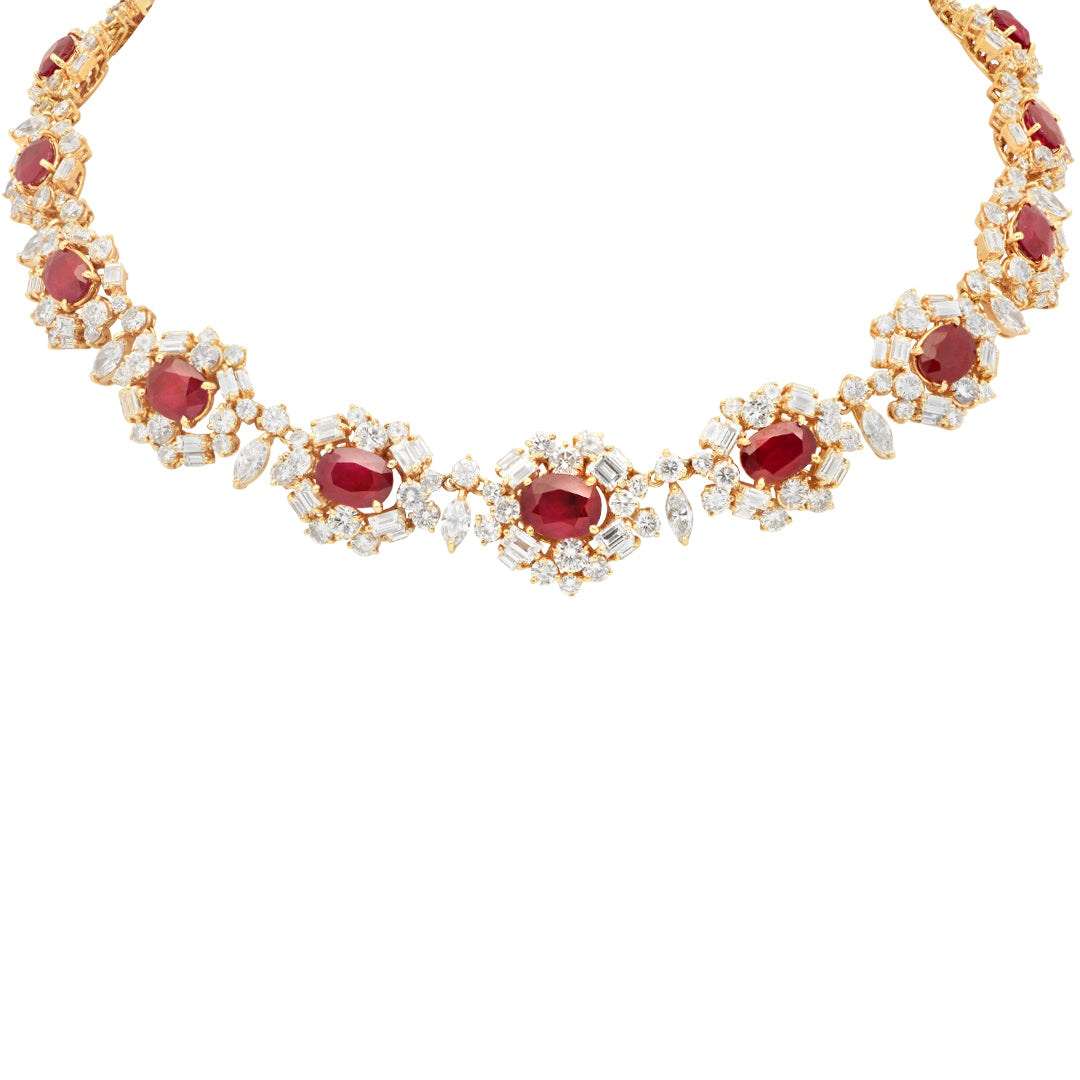 Ruby and Diamond Necklace -V51454 | Vivid Diamonds