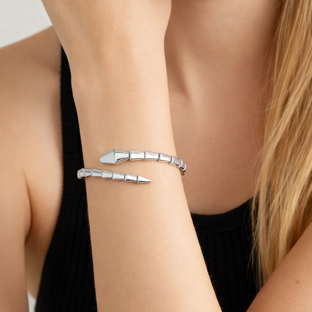 18k White Gold Bvlgari Serpenti Viper Bracelet- V52016 – Vivid