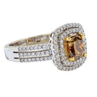 GIA Certified 1.23 Carat Fancy Color Diamond Engagement Ring- V003657 Vivid Diamonds