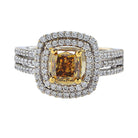 GIA Certified 1.23 Carat Fancy Color Diamond Engagement Ring- V003657 Vivid Diamonds