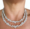 Vivid Diamonds 40 Carat Diamond Cluster Necklace -V45279 - vividdiamonds