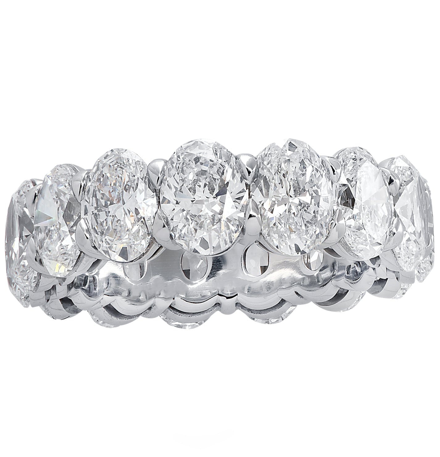 Vivid Diamonds GIA Certified 7.90 Carat Oval Eternity Band -V26115 Vivid Diamonds