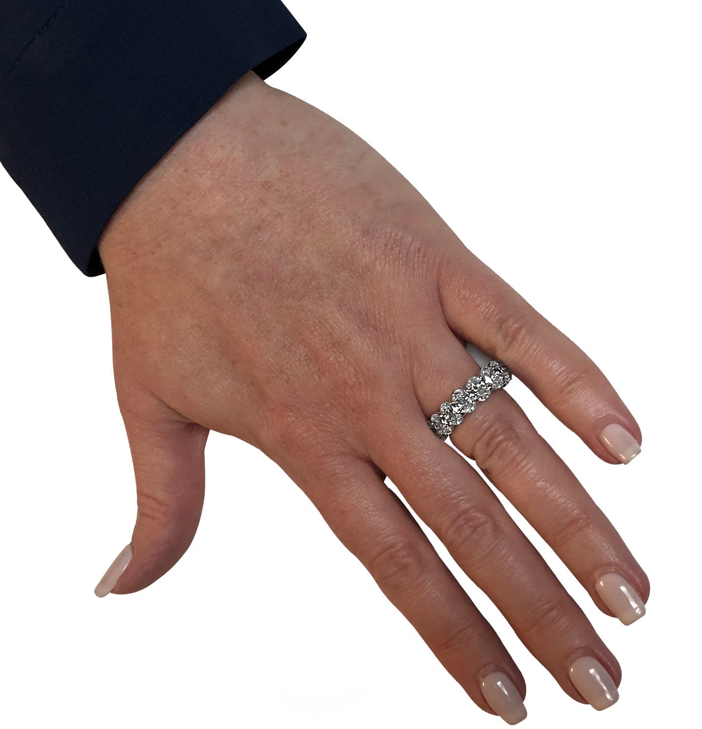 Vivid Diamonds GIA Certified 7.90 Carat Oval Eternity Band -V26115 Vivid Diamonds