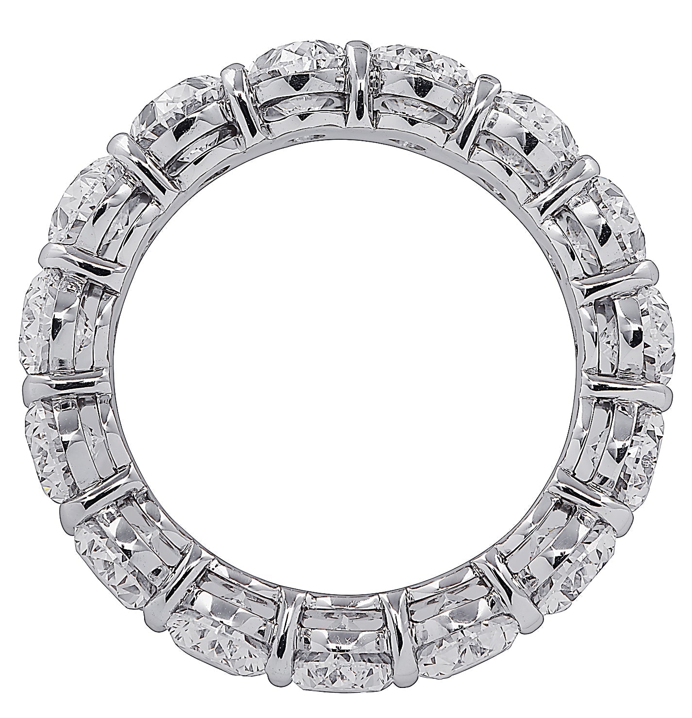 Vivid Diamonds GIA Certified 7.90 Carat Oval Eternity Band -V26115 Vivid Diamonds