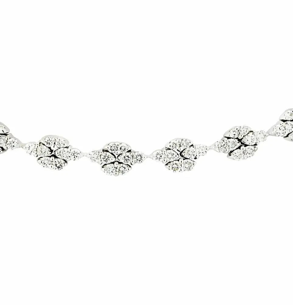 Bvlgari 7.70 Carat Diamond Cluster Link Necklace-V45617