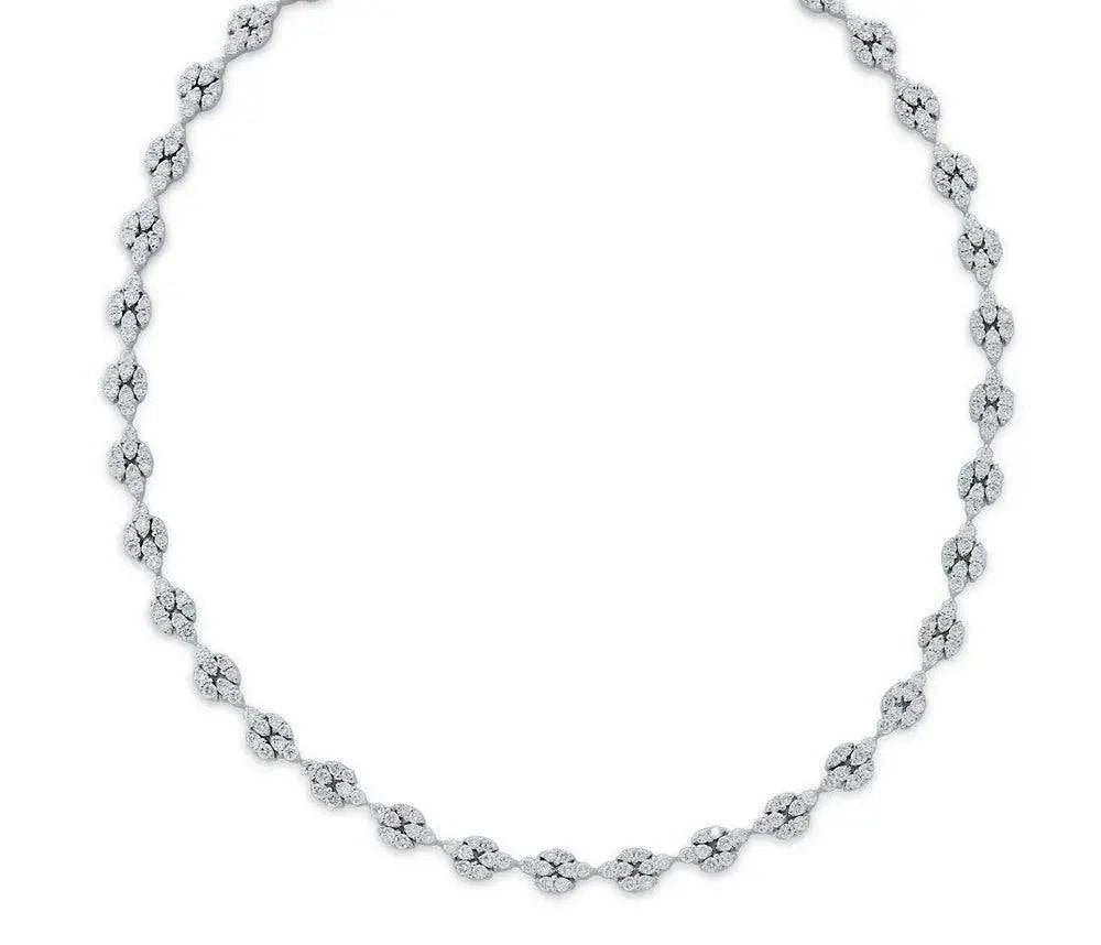 Bvlgari 7.70 Carat Diamond Cluster Link Necklace-V45617