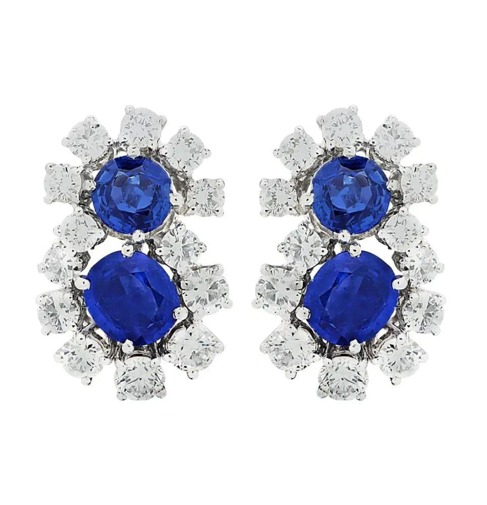 Bvlgari Burma No Heat Sapphire Necklace Earring Bracelet and Ring Suite -V47086 - Vivid Diamonds