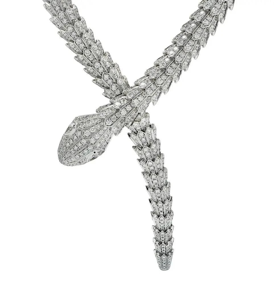 Bvlgari Serpenti Diamond Necklace -V43641 - Vivid Diamonds