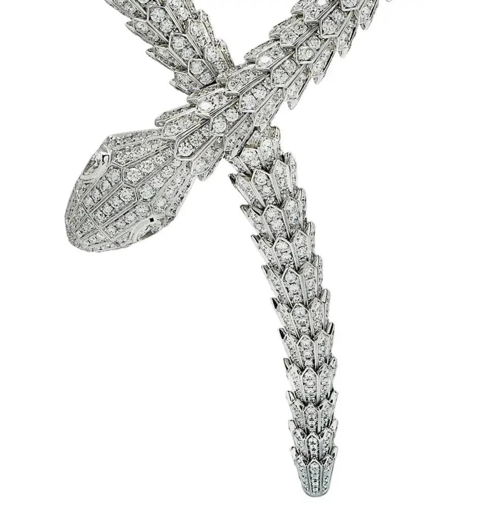 Bvlgari Serpenti Diamond Necklace -V43641 - Vivid Diamonds