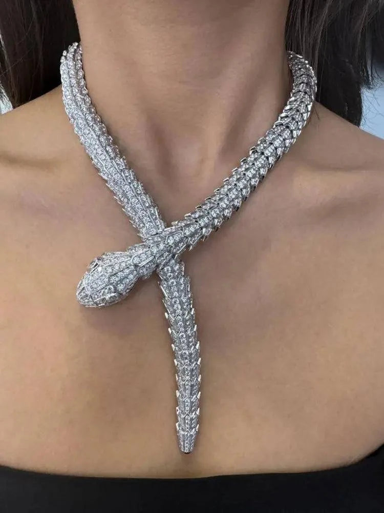 Bvlgari Serpenti Diamond Necklace -V43641 - Vivid Diamonds