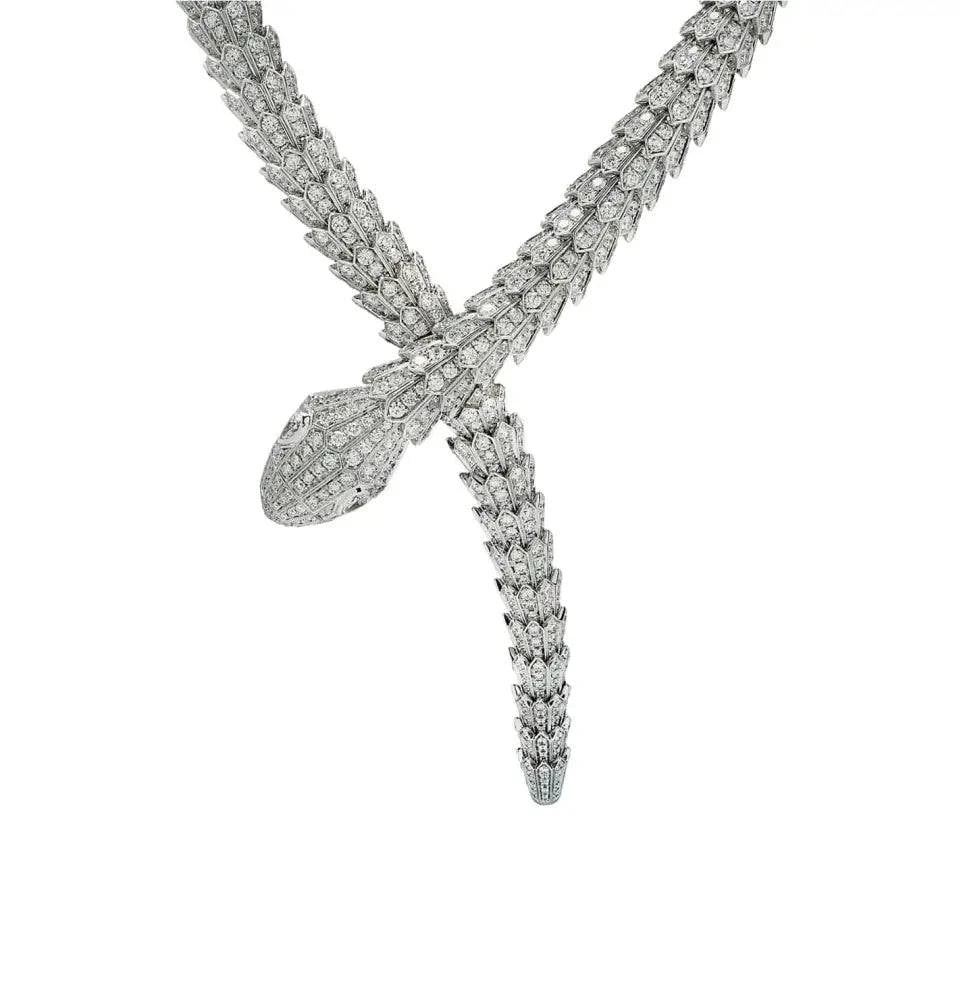 Bvlgari Serpenti Diamond Necklace -V43641 - Vivid Diamonds