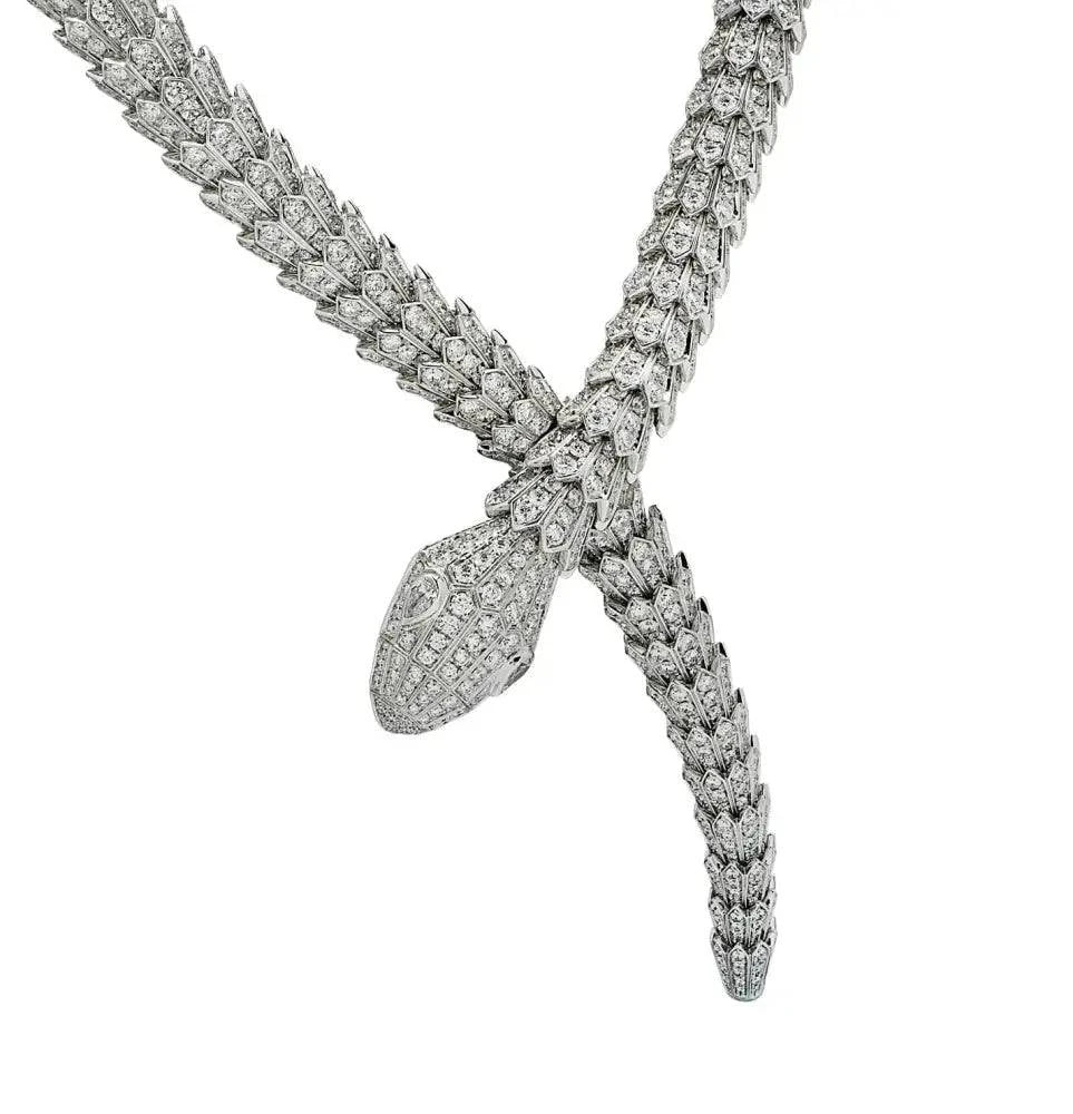 Bvlgari Serpenti Diamond Necklace -V43641 - Vivid Diamonds