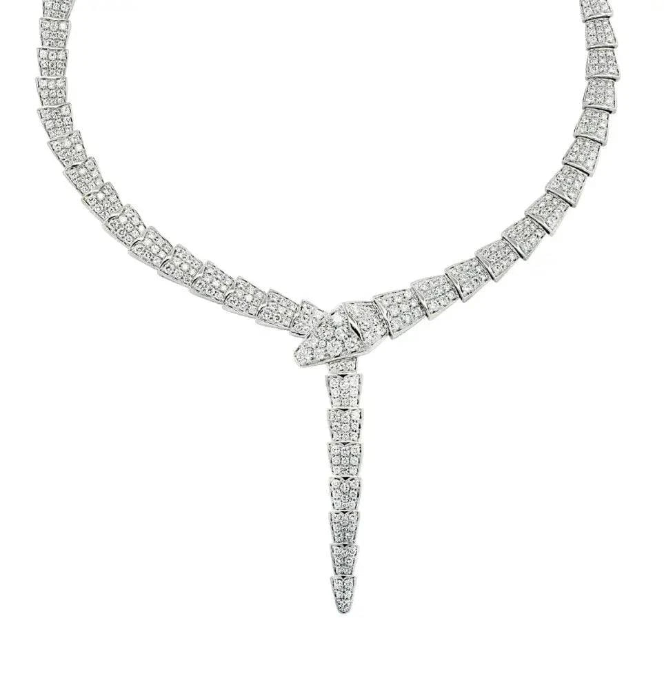 Bvlgari Serpenti Viper 14.74 Carat Diamond Necklace -V43645