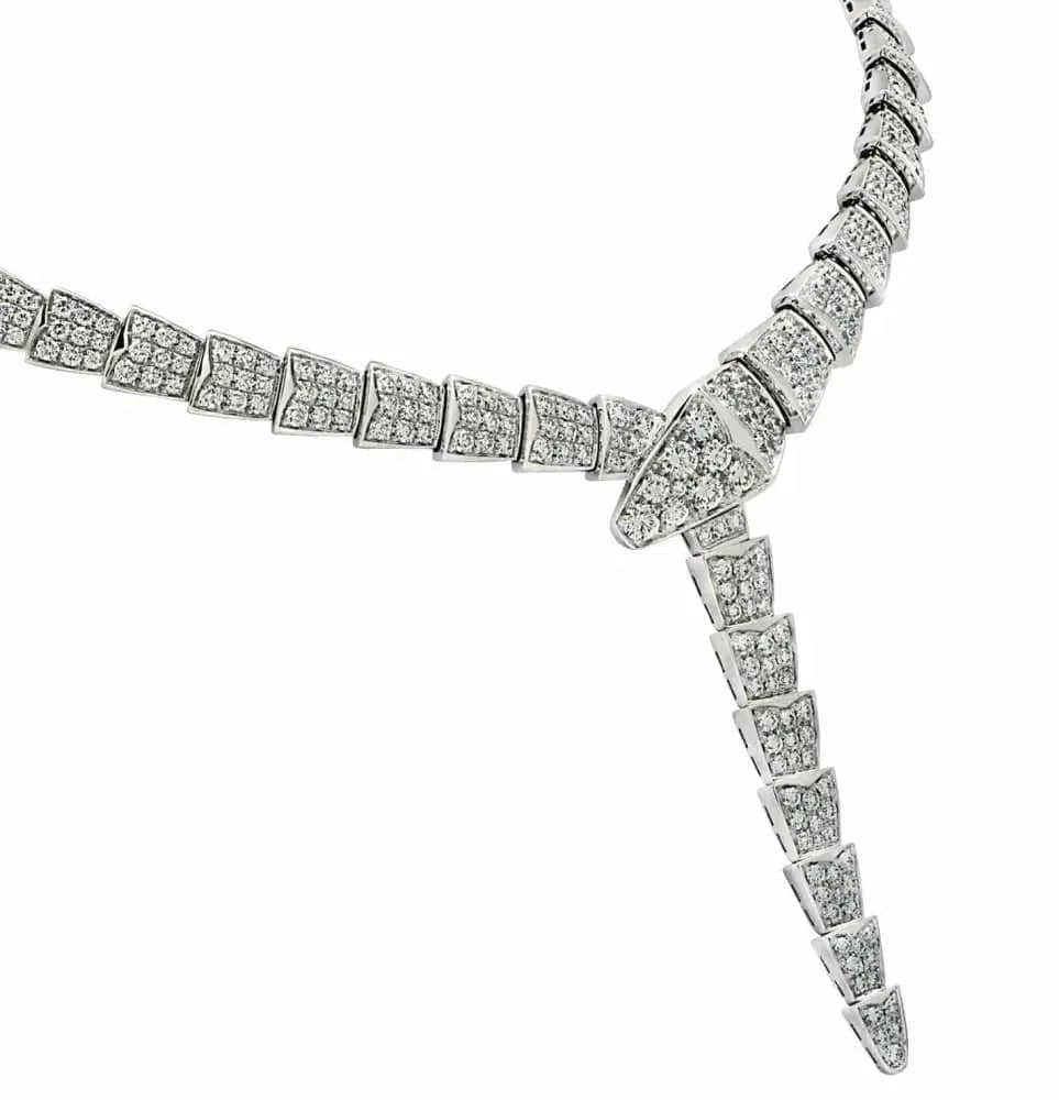 Bvlgari Serpenti Viper 14.74 Carat Diamond Necklace -V43645