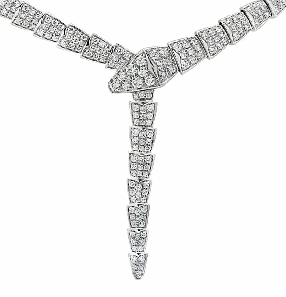 Bvlgari Serpenti Viper 14.74 Carat Diamond Necklace -V43645